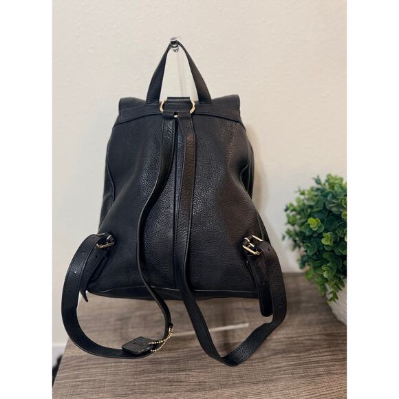 coach backpack f37410 Coach Black Pebbled Leather Backpack Mini (F37410) Turnlock Gold Hardware